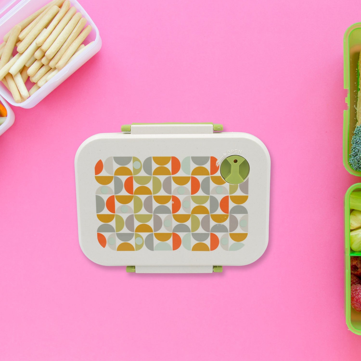 5855 Lunch Box 3 Compartment With Leak Proof Lunch Box & 1 spoon, For School & Office Use 5855 Lunch Box 3 Compartment With Leak Proof Lunch Box & 1 spoon, For School & Office Use